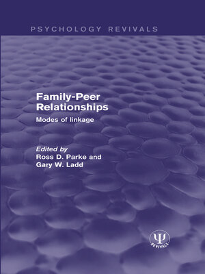cover image of Family-Peer Relationships